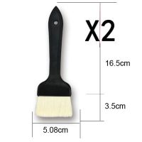 烘焙 羊毛刷子软毛刷油漆无痕 不掉毛清洁刷烧烤刷 细毛涂刷工具|2寸黑柄羊毛刷 3把