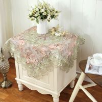 床头柜盖布冰箱洗衣机空调防尘罩微波炉台布电视机罩桌布布艺欧式|绿野仙踪绿色 180(圆形)