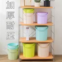 加厚水桶凳幼儿园收纳桶塑料可坐钓鱼手提桶家用泡脚桶大小号带盖