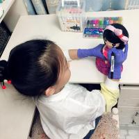 儿童一次性丁腈手套食品级小孩pvc中小学生橡胶防护乳胶家务小号|蓝色丁腈高弹[儿童款]100只/盒 均码