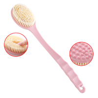 洗澡刷浴刷长柄搓澡刷后背软毛擦背刷子搓澡神器|[粉色]1个装送挂钩
