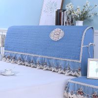 床头罩套全包床头罩加厚夹棉床头套床头防尘罩木板皮床床头保护罩|满园春色-天蓝 床头长2.2米