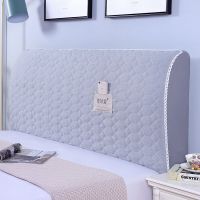 床头罩套全包床头罩加厚夹棉床头套床头防尘罩木板皮床床头保护罩|简单爱-灰色 床头长1.2米