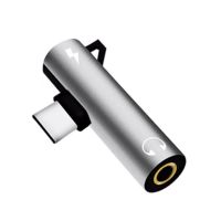 华为nova5pro耳机转接线type-c荣耀p20听歌充电语音通话乐2转换头