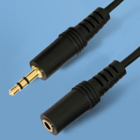 发烧版 耳机延长线 3.5mm 电脑音频线公对母1.5米1米2米3米加长 黑色