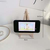 ins风木质桌面可折叠支架手机ipad支架装饰学生书桌收纳平板画架