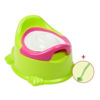 儿童马桶坐便器宝宝坐便器女男小孩座便器凳子婴儿小马桶尿盆便盆 果绿+刷