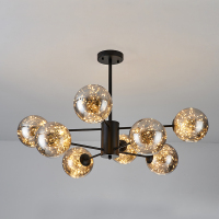 客厅吊灯现代简约个性家用北欧轻奢大气满天星卧室餐厅魔豆吊灯