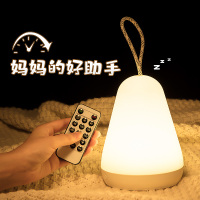 小夜灯卧室新生婴儿插电台灯喂奶护眼睡眠晚上不遥控手提床头月子