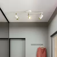 射灯led天花灯客厅背景衣帽间射灯墙壁灯北欧明装轨道灯家用筒灯