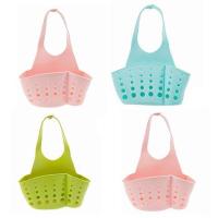 架篮水池好帮手]水槽沥水袋收纳架厨房用品置物架厨房收纳水龙头|[颜色随机]4个