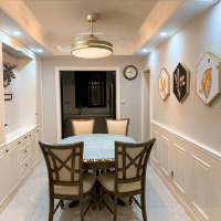 北欧隐形吸顶电风扇灯吊扇灯客厅餐厅吊灯卧室家用现代简约