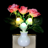 感应小夜灯插电床头灯创意梦幻光控卧室睡眠婴儿喂奶灯插座