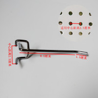 洞洞板挂钩孔板挂钩超市展示货架挂勾三脚挂钩手机配件三角挂钩子