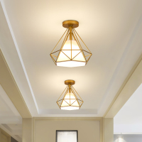 北欧过道灯吸顶灯简约个性创意玄关灯阳台灯衣帽间灯铁艺走廊灯具