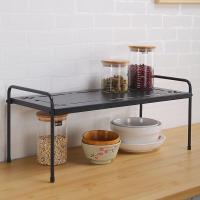 加厚厨房置物架家用橱柜内置物架台面省空间多功能收纳放碗盘子架