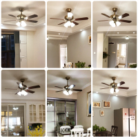 北欧卧室客厅吊扇灯饭厅灯具现代简约美式电风扇灯饰家用餐厅吊灯