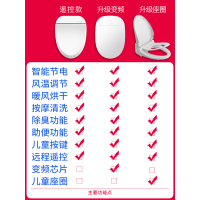 电动遥控智能马桶盖全自动家用坐便盖板即热式冲洗洁身器