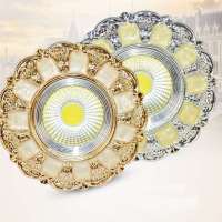 欧式led天花灯美式cob射灯客厅嵌入式筒灯三色调古孔灯猫眼灯