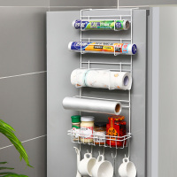 冰箱置物架厨房用品冰箱侧面挂架多功能家用大全挂篮保鲜膜收纳架