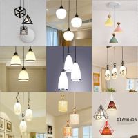 餐厅吊灯三头餐桌灯现代简约个性北欧小吊灯阳台过道玻璃创意灯具