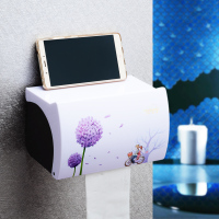 纸巾盒厕纸盒手纸盒手纸架【免打孔+纸巾架厕所纸巾盒魔力贴】