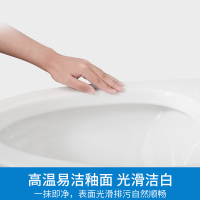 普通抽水马桶坐便器家用卫生间超漩虹吸式节冲水小户型座便器