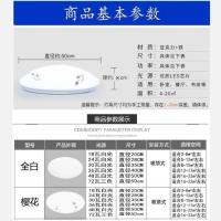 圆形led吸顶灯卧室灯简约客厅灯餐厅灯过道阳台灯节能厨卫生间灯