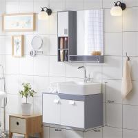 现代简约浴室柜组合卫浴柜吊柜面盆柜组合小户型洗手台盆柜洗漱台|70星空灰