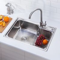 304拉丝水槽厨房洗菜盆洗龙头套餐碗盆淘菜盆水槽单槽带不锈钢