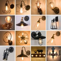 复古壁灯客厅卧室床头电视背景墙过道走廊客栈怀旧工业风装饰灯具