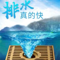 全铜防臭大排量地漏卫生间地漏淋浴房浴室下水道洗衣机三通地漏盖