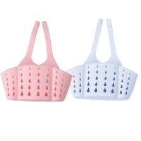 家居厨房用品水池挂袋水槽收纳篮置物架沥水小工具海绵沥水收纳架|单层实惠款[2个试用装]