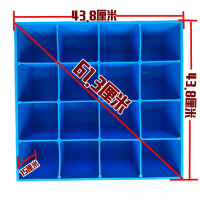 挂壁式毛巾架汽车美容店放加厚毛巾格子蜡柜盒理发店汽车精洗车店|蓝色挂壁式毛巾架