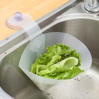 厨房收纳架沥水篮水槽沥水架厨房用品小百货厨房收纳洗菜篮菜篮子|【沥水篮1个装送吸盘】送50个垃圾袋