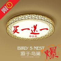 鸟巢现代灯客厅灯简约圆形灯具灯饰led阳台过道吸顶灯卧室长方形