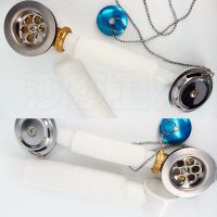 伸缩式全铜浴缸浴盆下水器 下水管塞子式 老式浴缸下水配件溢水