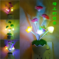 灯饰变幻灯节能创意七彩灯led床头灯插电夜灯小夜灯光控灯520