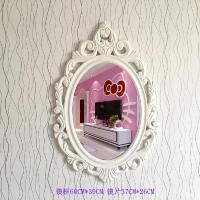 卧室公主镜梳妆镜化妆镜子壁挂挂墙欧式大号高清少女心台式美容院|白色经典1号镜子 其他