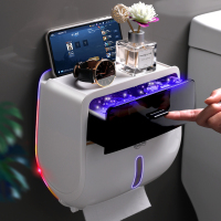 卫生间纸巾盒厕所置物架免打孔洗手间创意防水抽纸卷纸卫生纸家用