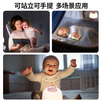 照明小夜灯婴儿宝宝插电睡眠喂奶哺乳卧室床头台灯调光樱花粉