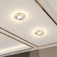 led水晶过道灯射灯玄关灯吊顶天花孔灯筒灯走廊灯门厅灯