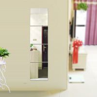 超清镜子全身穿衣镜落地镜浴室化妆镜子美容镜卫浴镜贴墙全身镜子|45厘米四片+胶+免钉胶