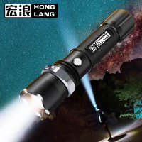 用户外骑行多功能led强光强光远射充电防水迷你手电筒家手电筒
