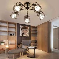 北欧全屋灯具套餐创意成套客厅餐厅卧室吊灯现代简约魔豆套装组合|卧室灯5头金色暖光 不