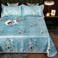 【wu印良品同款】冰丝凉席三件套1.8m床可水洗折叠夏季1.5米1.2.0可机洗空调软席子