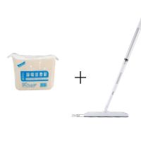 静电拖把静电除尘纸一次性无纺布湿巾吸尘纸擦地板家用吸毛发免洗|静电小拖把+100片(特惠装)