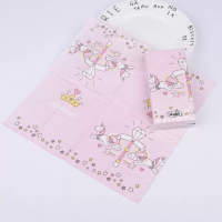 10包]印花手帕纸可爱木马天使彩色餐巾纸便携小包纸巾可湿水|可爱木马天使(10包)