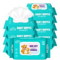 湿巾婴儿通用带盖湿巾纸新生儿手口无香加厚10包湿纸巾成人|5大包
