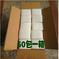 正方形小抽纸单层压花饭店大排档小吃店抽取式餐巾纸整箱|50包一箱[单层压花餐巾纸]